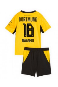 Borussia Dortmund Ethan Nwaneri #18 Babyklær Hjemme Fotballdrakt til barn 2026-27 Korte ermer (+ Korte bukser)